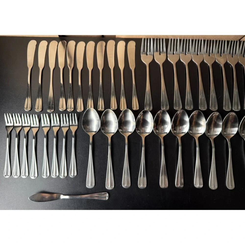 Lot‎ of 69 Pieces International Gran Royal Royale Stainless Flatware